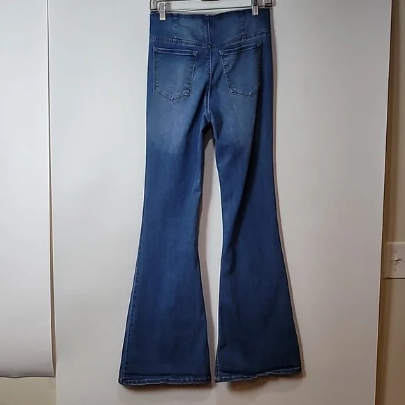 🟣C'ESTI TOI BLACK LABEL JEANS ~ FIT & FLARE HIGH-RISE JEANS - Picture 6 of 11